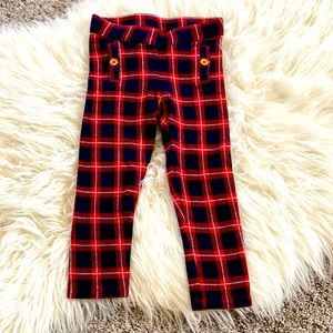 Janie and Jack Plaid Ponte Pant